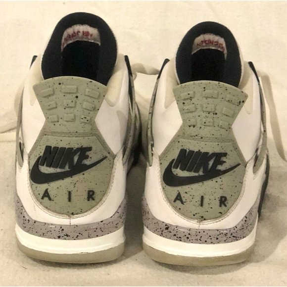 2015 Nike Air Jordan Size 11 White Cement 4 OG Shoes. Good Pre Owned Condition main image 5